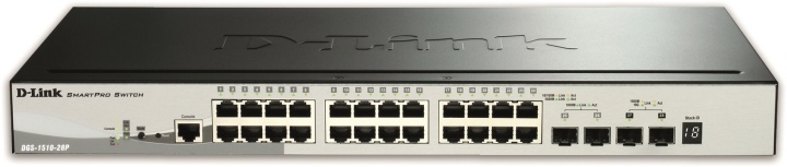28-Port Gigabit Stackable PoE Smart Managed Switch in de groep COMPUTERS & RANDAPPARATUUR / Netwerk / Schakelaars / 10/100/1000Mbps bij TP E-commerce Nordic AB (38-18426)