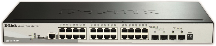 28-Port Gigabit Stackable PoE Smart Managed Switch in de groep COMPUTERS & RANDAPPARATUUR / Netwerk / Schakelaars bij TP E-commerce Nordic AB (38-18426)