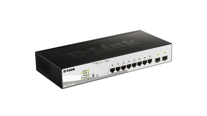 D-Link switch, 10x10/100/1000Mbps, Layer2, PoE, 2xSFP in de groep COMPUTERS & RANDAPPARATUUR / Netwerk / Schakelaars bij TP E-commerce Nordic AB (38-18459)