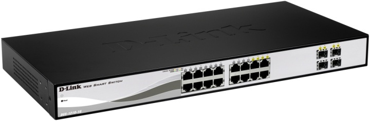 D-Link switch, 16x10/100/1000Mbps, Layer2, 4xSFP in de groep COMPUTERS & RANDAPPARATUUR / Netwerk / Schakelaars bij TP E-commerce Nordic AB (38-18460)