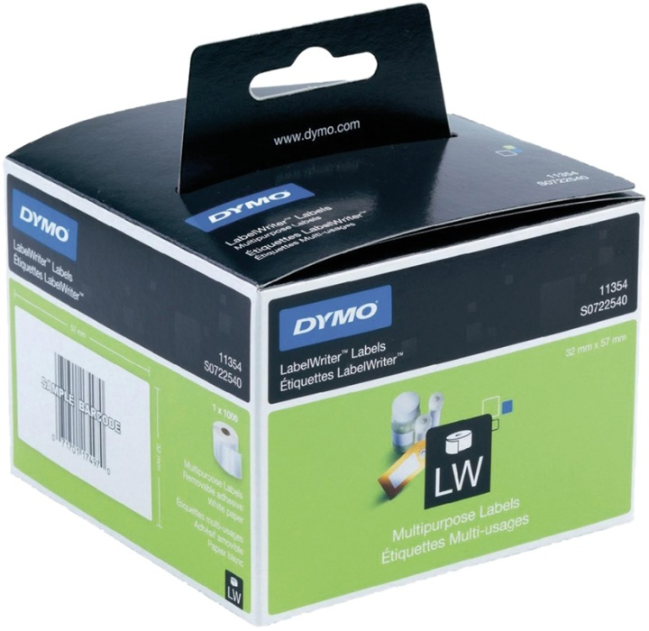 DYMO LabelWriter universaletiketter 57x32mm / 1x1000st in de groep COMPUTERS & RANDAPPARATUUR / Printers & Accessoires / Printers / Label machines & Accessoires / Etiketten bij TP E-commerce Nordic AB (38-18597)