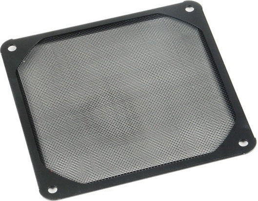 AKASA fläktfilter av aluminium, 120x120mm, svart in de groep COMPUTERS & RANDAPPARATUUR / Computeronderdelen / Koeling / Accessoires voor koeling bij TP E-commerce Nordic AB (38-18776)