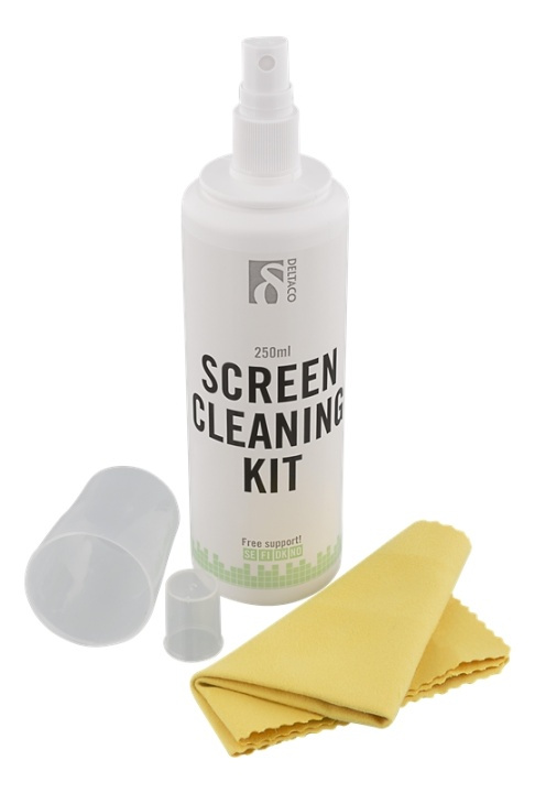 e5 reinigingsset, voor het reinigen van monitoren, microvezeldoek, 250ml (CK1008) in de groep COMPUTERS & RANDAPPARATUUR / Computeraccessoires / Reiniging bij TP E-commerce Nordic AB (38-18861)