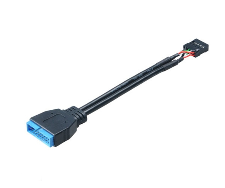 USB 3.0 19-pin hane till USB 2.0 intern 9-pin kontakt in de groep COMPUTERS & RANDAPPARATUUR / Computerkabels / Interne / USB bij TP E-commerce Nordic AB (38-19011)