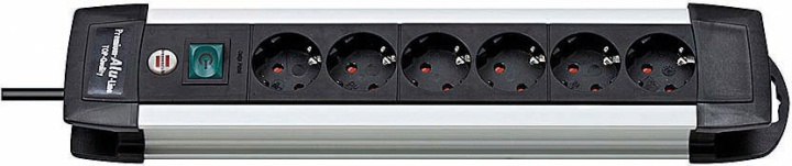 Brennenstuhl grenuttag med 6xCEE 7/4 uttag, 1xCEE 7/7, 3m kabel, sv (1391000016) in de groep HUISHOUDEN & TUIN / Elektriciteit & Verlichting / Stekkerblokken bij TP E-commerce Nordic AB (38-19357)