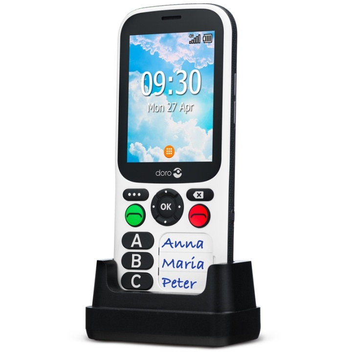 Doro 780X Black/White in de groep SMARTPHONE & TABLETS / Mobiele telefoons & smartphones bij TP E-commerce Nordic AB (38-19572)