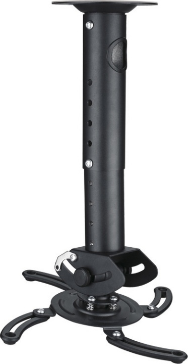 DELTACO plafondbeugel voor projector, 302-402mm hoogte, max 15kg (ARM-500L) in de groep HOME ELECTRONICS / Audio & Beeld / Thuisbioscoop, Hifi en Draagbaar / Projectoren & Accessoires bij TP E-commerce Nordic AB (38-19792)