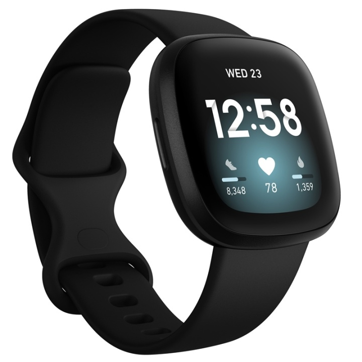 Fitbit Versa 3, Black in de groep SPORT, VRIJE TIJD & HOBBY / Smartwatch & Activiteitsmeters / Smartwatches bij TP E-commerce Nordic AB (38-19824)