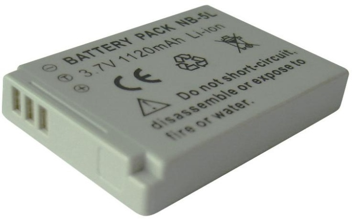 Batterij, NB-5L (1400 mAh) in de groep HOME ELECTRONICS / Foto & Video / Camerabatterijen bij TP E-commerce Nordic AB (38-2016)