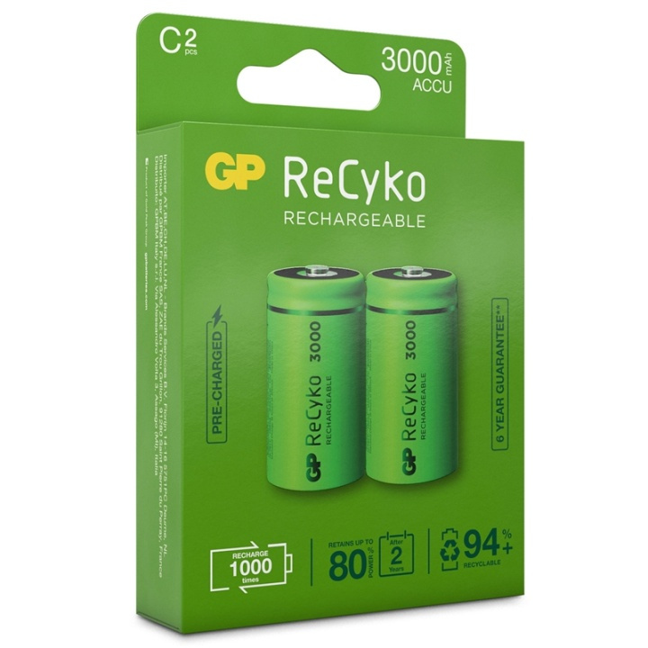 GP ReCyko oplaadbare C-batterij in de groep HOME ELECTRONICS / Batterijen & Opladers / Oplaadbare batterijen / Overigen bij TP E-commerce Nordic AB (38-20697)