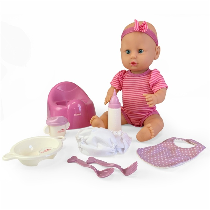 Happy Friend New Born 40cm Baby Playset in de groep SPEELGOED, KINDER- & BABYPRODUCTEN / Speelgoed / Docks & Accessoires bij TP E-commerce Nordic AB (38-20769)