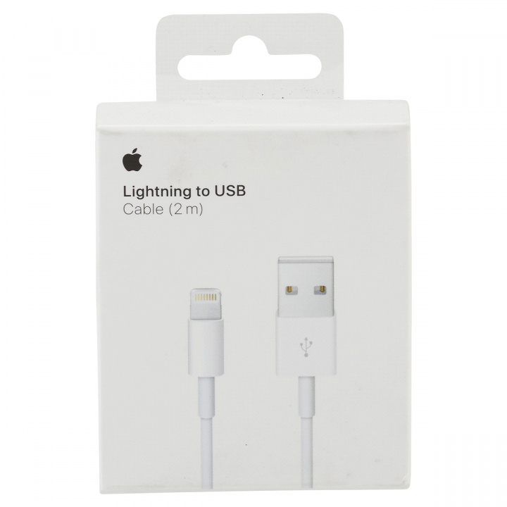 Apple Lightning-kabel, USB naar Lightning, 2m, wit, MD819ZM/A (Blister) in de groep SMARTPHONE & TABLETS / Opladers & Kabels / Kabels / Kabels Lightning bij TP E-commerce Nordic AB (38-20815)