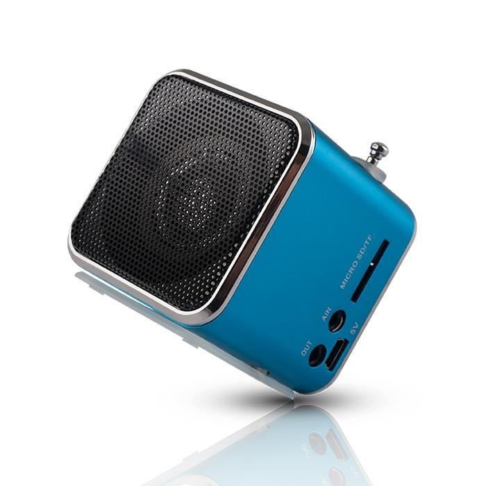 Setty MF-100, Draadloze luidspreker met radio, blauw in de groep HOME ELECTRONICS / Audio & Beeld / Luidsprekers & accessoires / Bluetooth-luidsprekers / Draagbare luidsprekers bij TP E-commerce Nordic AB (38-20994)