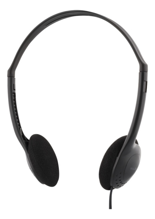 DELTACO Stereo Headphones, volymkontroll, 1x 3,5mm, ca 2m kabel in de groep HOME ELECTRONICS / Audio & Beeld / Koptelefoon & Accessoires / Koptelefoon bij TP E-commerce Nordic AB (38-21146)
