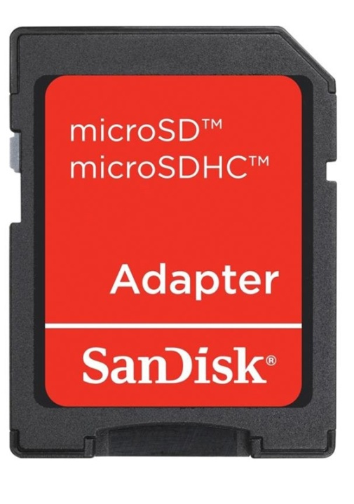 SanDisk microSD/microSDHC-adapter in de groep HOME ELECTRONICS / Opslagmedia / Geheugenkaarten / Adapters bij TP E-commerce Nordic AB (38-2138)