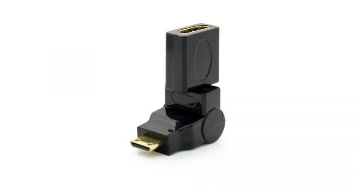 HDMI-adapter, 19-pin ha - ho, vinkelbar 180 grader in de groep HOME ELECTRONICS / Kabels & Adapters / HDMI / Adapters bij TP E-commerce Nordic AB (38-21817)