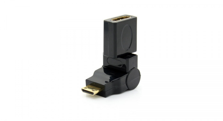 HDMI-adapter, 19-pins ha - ho, hoek 180 graden in de groep HOME ELECTRONICS / Kabels & Adapters / HDMI / Adapters bij TP E-commerce Nordic AB (38-21817)
