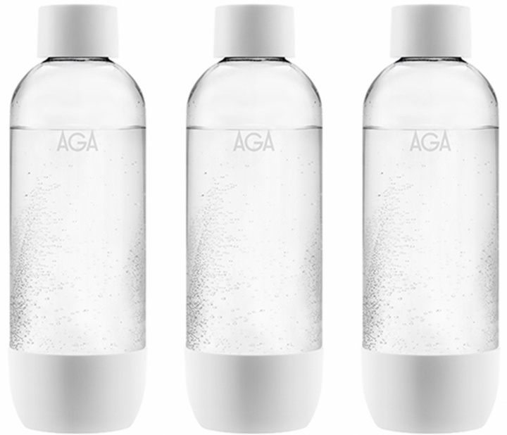 3-pack AGA AQVIA PET-flaska, 1L (Vit) in de groep HUISHOUDEN & TUIN / Huishoudelijke apparaten / Water & Sap / Carbonatatiemachines / Accessoires bij TP E-commerce Nordic AB (38-21822PKT)