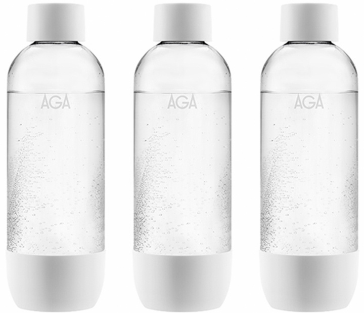 AGA 3-pack AQVIA PET fles, 1L (Wit) in de groep HUISHOUDEN & TUIN / Huishoudelijke apparaten / Water & Sap / Carbonatatiemachines / Accessoires bij TP E-commerce Nordic AB (38-21822PKT)