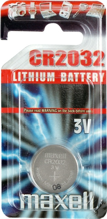 Maxell knappcellsbatteri lithium, 3V (CR2032), 1-pack in de groep HOME ELECTRONICS / Batterijen & Opladers / Batterijen / Knoopcel bij TP E-commerce Nordic AB (38-2190)