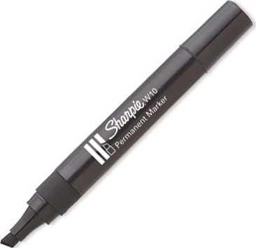 Sharpie permanent märkpenna, svart, W10, sned, 12-pack, svart in de groep HUISHOUDEN & TUIN / Kantoormateriaal / Pennen bij TP E-commerce Nordic AB (38-22013)