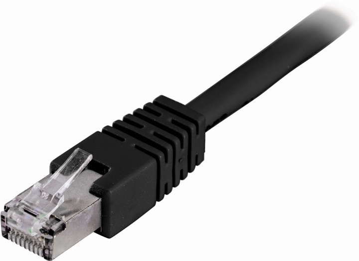 DELTACO F/UTP Cat6 patchkabel, 35m, svart in de groep COMPUTERS & RANDAPPARATUUR / Computerkabels / Netwerkkabels / Cat6 bij TP E-commerce Nordic AB (38-22168)