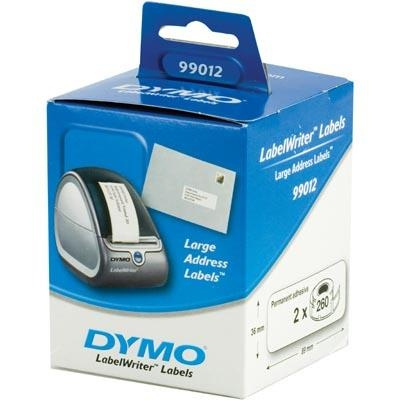 DYMO LabelWriter stora adressetiketter, vita 89x36mm / 2x260st in de groep COMPUTERS & RANDAPPARATUUR / Printers & Accessoires / Printers / Label machines & Accessoires / Etiketten bij TP E-commerce Nordic AB (38-22207)