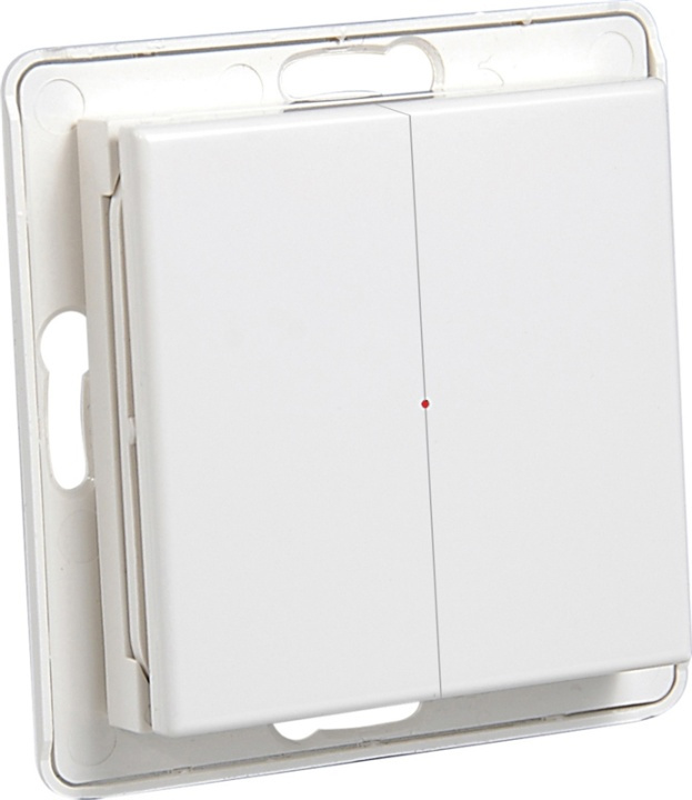 Nexa Pro WTE-2 draadloze wandzender, 2-weg, lev zonder frame, 433MHz (14712) in de groep HUISHOUDEN & TUIN / Elektriciteit & Verlichting / Elektrische installatie / Wandcontactdozen bij TP E-commerce Nordic AB (38-23421)