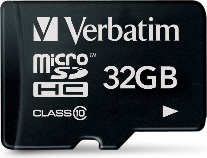 Verbatim minneskort, microSDHC Class 10, 32GB in de groep HOME ELECTRONICS / Opslagmedia / Geheugenkaarten / MicroSD/HC/XC bij TP E-commerce Nordic AB (38-23462)