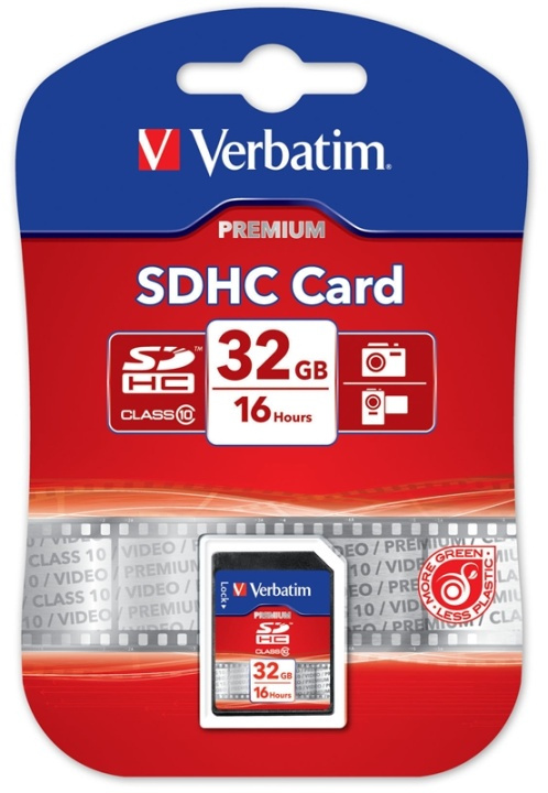 Verbatim minneskort, SDHC Class 10, 32GB in de groep HOME ELECTRONICS / Opslagmedia / Geheugenkaarten / SD/SDHC/SDXC bij TP E-commerce Nordic AB (38-23465)