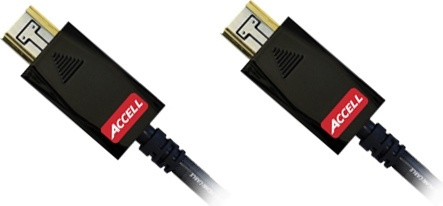 ACCELL AVGrip Pro HDMI-kabel, 19-pin ha-ha, 1m, svart in de groep HOME ELECTRONICS / Kabels & Adapters / HDMI / Kabels bij TP E-commerce Nordic AB (38-23543)
