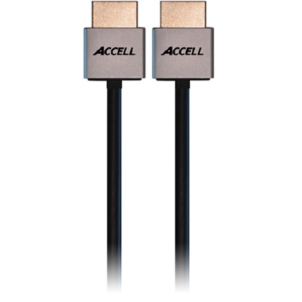 ACCELL ProULTRA Thin, HDMI-kabel, 1.4, ha-ha, 4K, 3D, 1m, svart in de groep HOME ELECTRONICS / Kabels & Adapters / HDMI / Kabels bij TP E-commerce Nordic AB (38-23546)