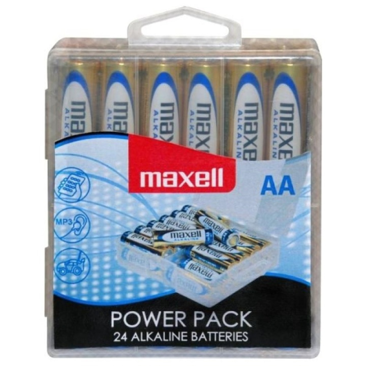 Maxell batterijen, AA (LR6), alkaline, 1,5 V, 24-pack in de groep HOME ELECTRONICS / Batterijen & Opladers / Batterijen / Batterijen voor hoortoestellen bij TP E-commerce Nordic AB (38-23576)