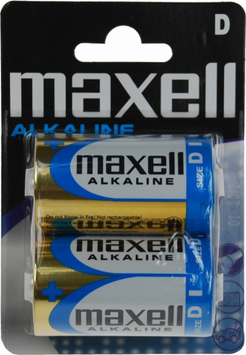 Maxell batterier, D (LR20), Alkaline, 1,5V, 2-pack in de groep HOME ELECTRONICS / Batterijen & Opladers / Batterijen / Overigen bij TP E-commerce Nordic AB (38-23800)