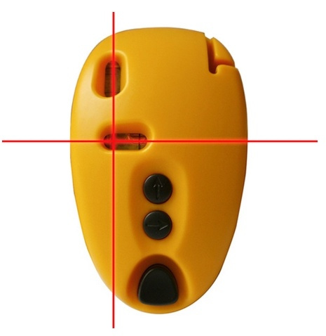 Laserniveller, verticaal & horizontaal, Geel in de groep HUISHOUDEN & TUIN / Gereedschap / Overig gereedschap & Accessoires bij TP E-commerce Nordic AB (38-25418)