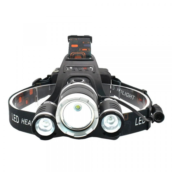 Pannlampa 3xCree XM-L2, 3000lm in de groep SPORT, VRIJE TIJD & HOBBY / Zaklampen & Hoofdlampen / Hoofdlampen bij TP E-commerce Nordic AB (38-26568)