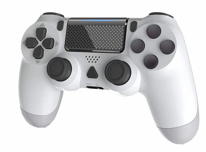 Controller compatibel met Playstation 4, Wit in de groep HOME ELECTRONICS / Spelconsoles en accessoires / Sony PlayStation 4 bij TP E-commerce Nordic AB (38-27154)