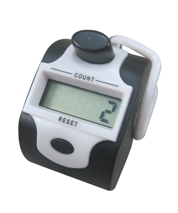 Handcalculator met digitale vijfcijferige teller, Wit in de groep HUISHOUDEN & TUIN / Horloges & Tellers / Tellers bij TP E-commerce Nordic AB (38-27433)