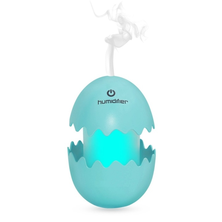 Funny Egg luftfuktare med färgglad belysning, Blå in de groep HUISHOUDEN & TUIN / Ventilatoren & Klimaatproducten / Luchtbevochtigers bij TP E-commerce Nordic AB (38-27780)