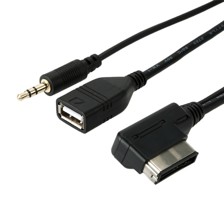 AMI-kabel - 3.5mm, USB-hona - Audi MMI, VW MDI in de groep AUTO / Autoaudio & Multimedia / AMI-kabels bij TP E-commerce Nordic AB (38-27858)
