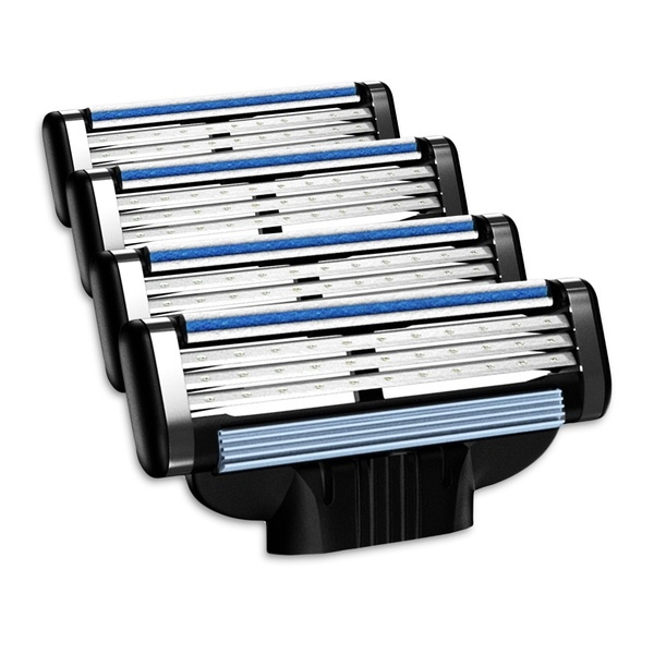 Rakblad kompatibla med Gillette Mach3, 4-pack in de groep BEAUTY & HEALTH / Haar & Styling / Scheren & Trimmen / Scheermessen & Accessoires bij TP E-commerce Nordic AB (38-28394)