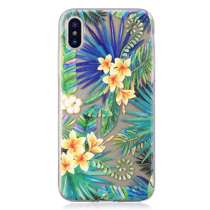 Zacht TPU-hoesje voor iPhone X/XS, planten in de groep SMARTPHONE & TABLETS / Mobielbescherming / Apple / iPhone X/XS / Hoesjes bij TP E-commerce Nordic AB (38-28447)