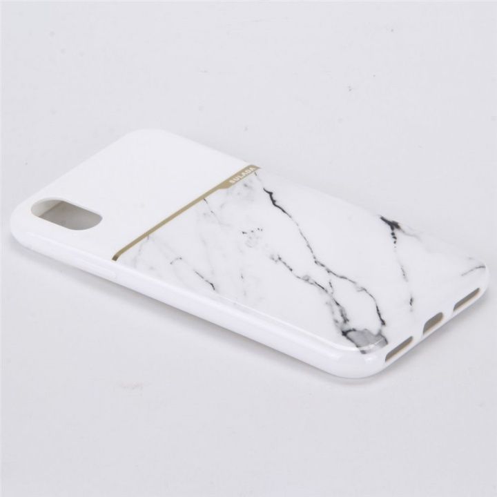 Zacht TPU hoesje voor iPhone X/XS, Wit marmer in de groep SMARTPHONE & TABLETS / Mobielbescherming / Apple / iPhone X/XS / Hoesjes bij TP E-commerce Nordic AB (38-28452)