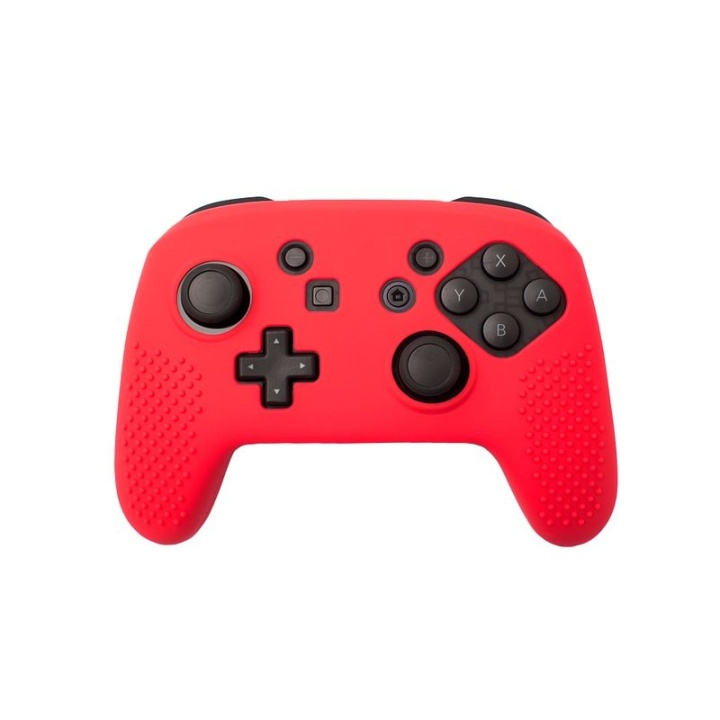 Siliconen grip voor controller, Nintendo Switch Pro, Rood. in de groep HOME ELECTRONICS / Spelconsoles en accessoires / Nintendo Switch / Accessoires bij TP E-commerce Nordic AB (38-28493)