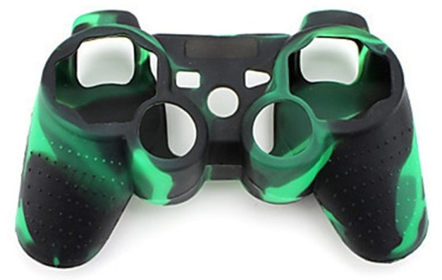 Siliconen grip voor controller, PlayStation 3, Camouflage Donkergroen in de groep HOME ELECTRONICS / Spelconsoles en accessoires / Sony PlayStation 3 bij TP E-commerce Nordic AB (38-28496)