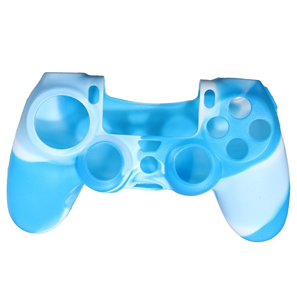 Siliconen handgreep voor Playstation 4, Kamoflage Blauw, Wit in de groep HOME ELECTRONICS / Spelconsoles en accessoires / Sony PlayStation 4 / Accessoires bij TP E-commerce Nordic AB (38-28606)