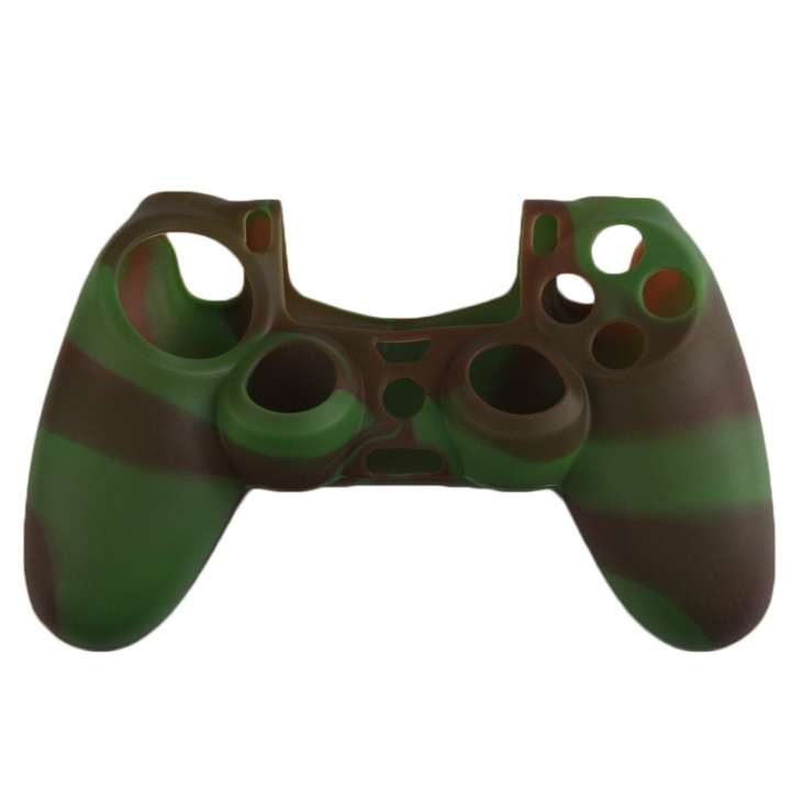 Siliconen grip voor controller, PlayStation 4, Camouflage Groen, Bruin in de groep HOME ELECTRONICS / Spelconsoles en accessoires / Sony PlayStation 4 / Accessoires bij TP E-commerce Nordic AB (38-28608)