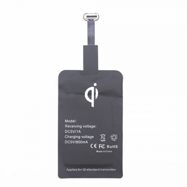 Trådlös Qi Mottagare med USB-C för trådlös laddning in de groep SMARTPHONE & TABLETS / Opladers & Kabels / Draadloze Qi-oplader bij TP E-commerce Nordic AB (38-28632)