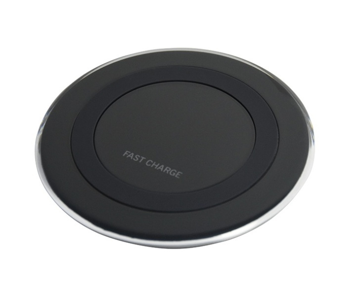 Draadloze Qi oplader rond oplaadpad, snel opladen, zwart (WA-07) in de groep SMARTPHONE & TABLETS / Opladers & Kabels / Draadloze Qi-oplader bij TP E-commerce Nordic AB (38-28642)
