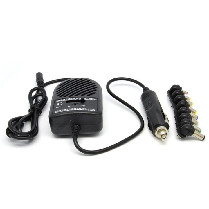 Universele DC-adapter voor notebooks in de auto met 8 aansluitingen in de groep COMPUTERS & RANDAPPARATUUR / Laptops & accessoires / Computeroplader / Autolader bij TP E-commerce Nordic AB (38-28700)